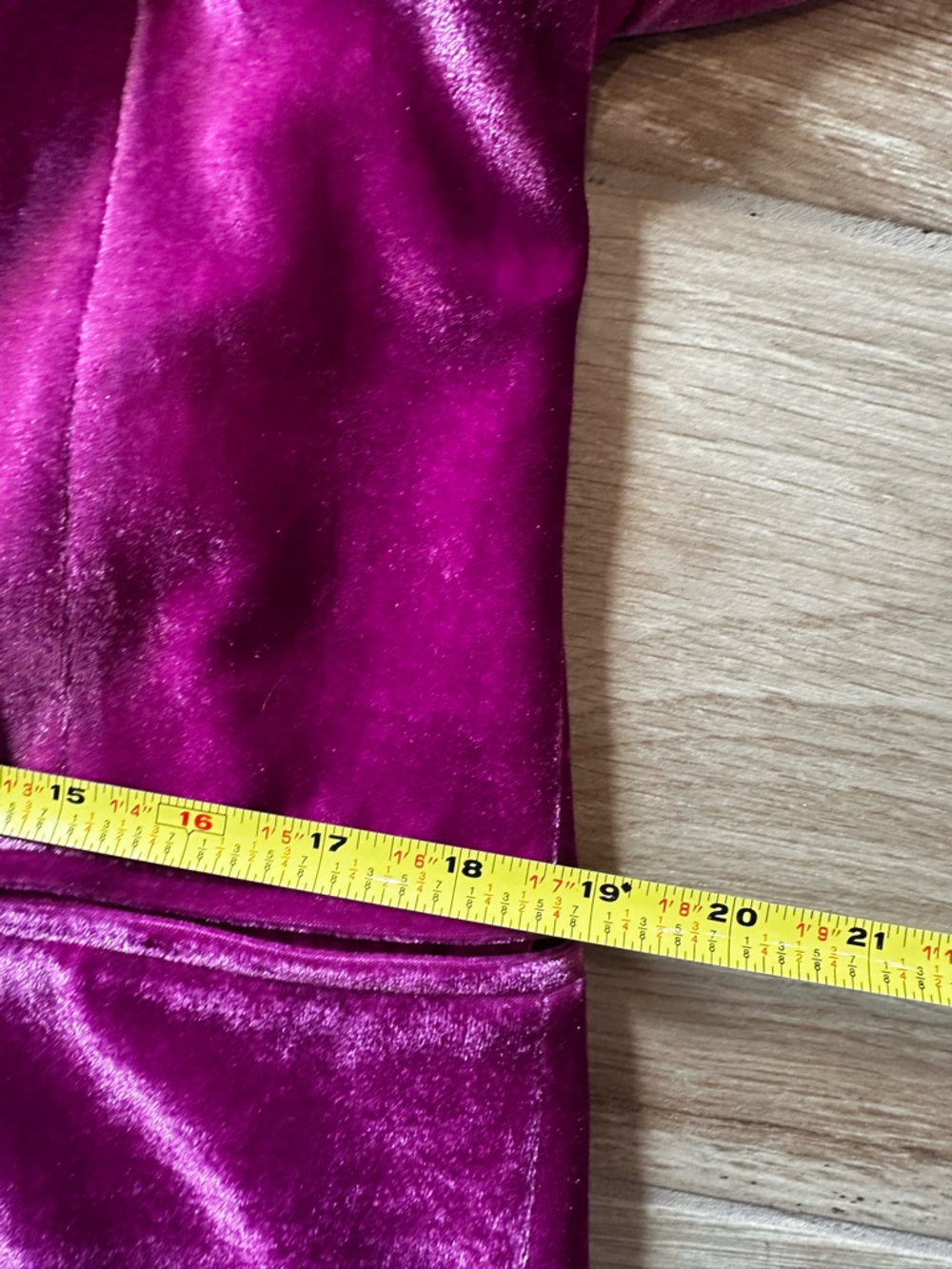 🆕 NWT Free People / Mink Pink plush fuchsia pink  velvet blazer 2 Pc set. Sz M ( - Picture 6 of 9